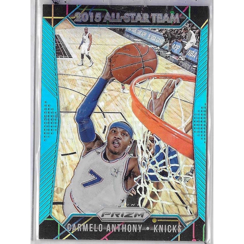 2015-16 Panini Prizm #351 Carmelo Anthony Light Blue Prizms #/199 New York Knick